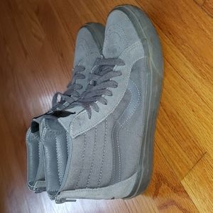 Vans gray suede canvas Skate Sneakers